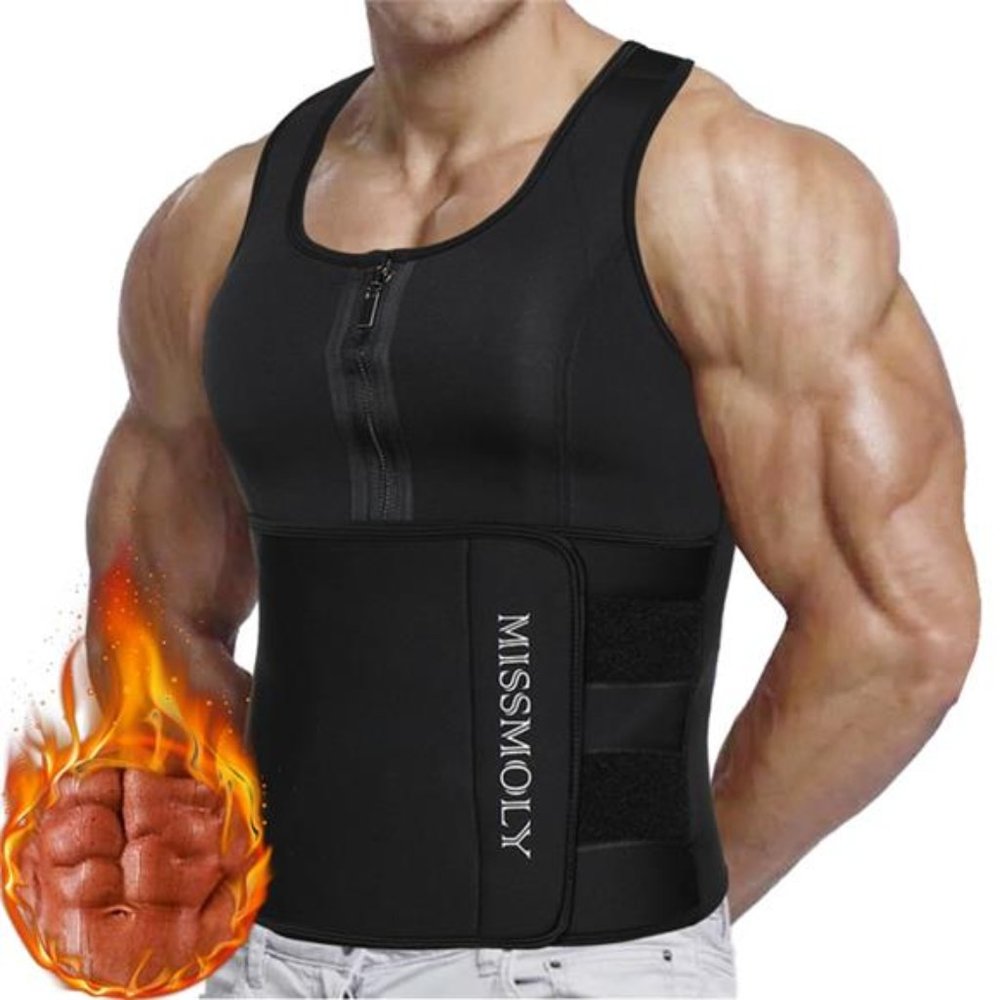 Mens Waist Trainer Vest Slimming Body Shaper